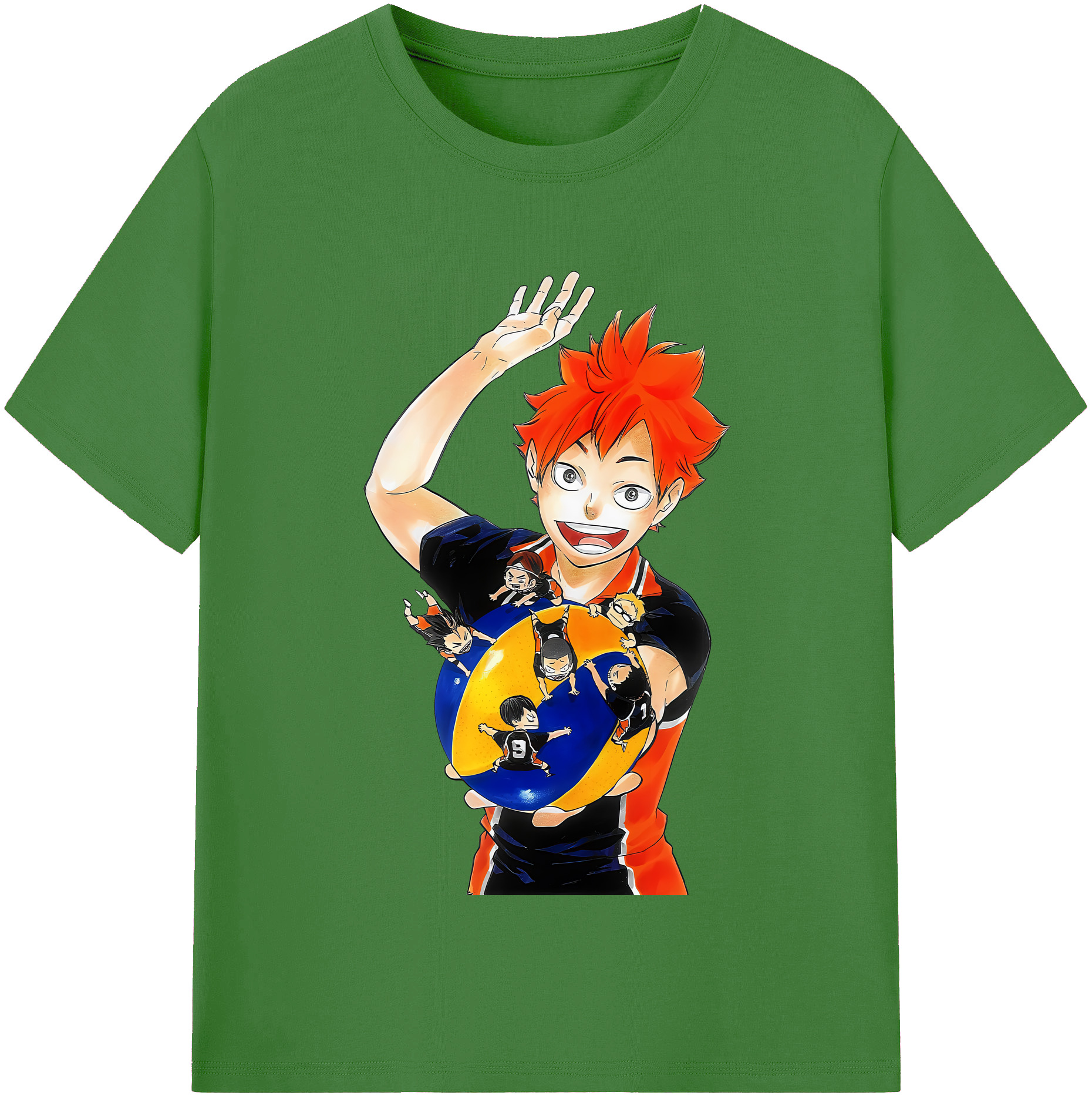 （画像用） ハイキュー!! Haikyu!! レディースカジュアルプリントTシャツ（綿100％）